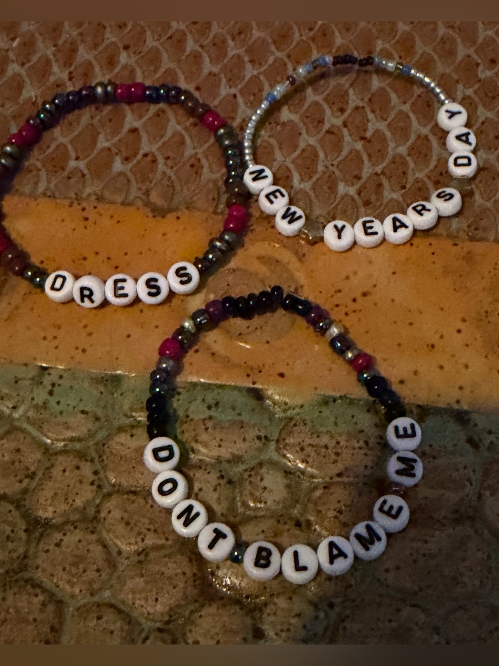 Set of Three Taylor Swift Eras Tour Bracelets